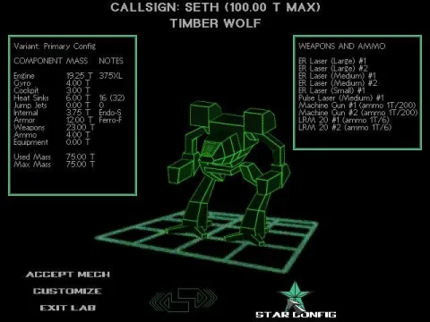 Instant Action (Trial of Grievance) Mech Bay
