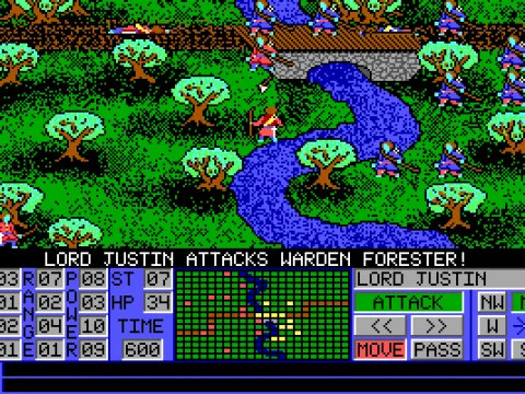 Attacking with a throwing axe.