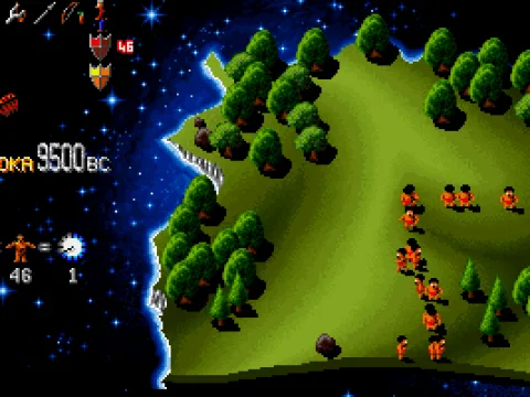 troop status (up) / building a fort (down)