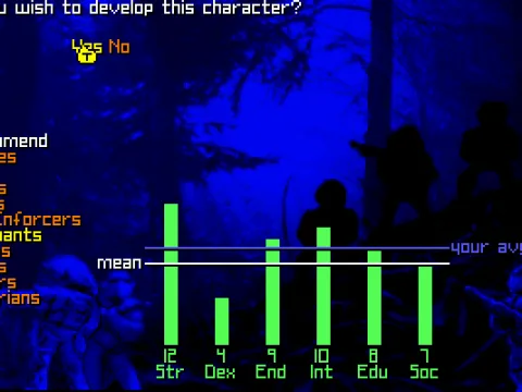 Character creation: classes and main attributes