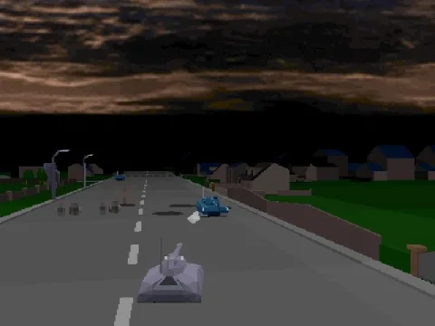 Destroying an enemy tank with the shell