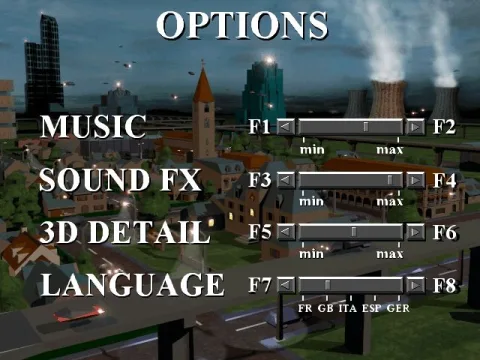 Option menu