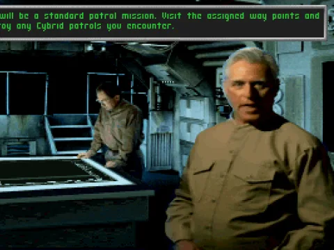 Briefing before mission