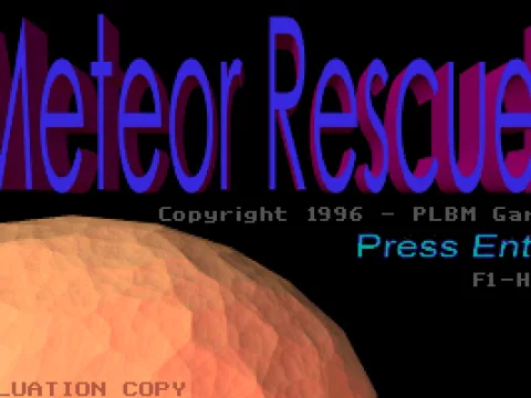 The game's title screen