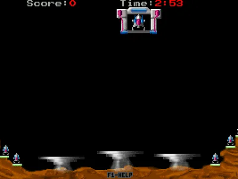 The player's ship is in the drop ship at the start of the first level