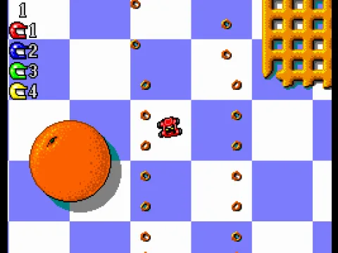 Racing on the breakfast table...