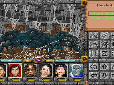 Cave battle: The Red Dwarf Mines are crawling with spiders.