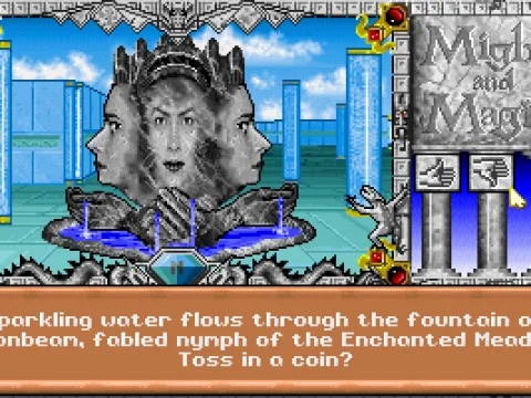 A fountain in the first town