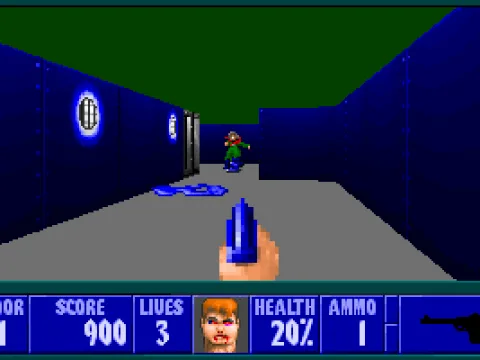 Proceeding into the base