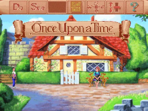 In case you didn't realise you'd just begun a mission, the marquee helpfully indicates. (MCGA/VGA)