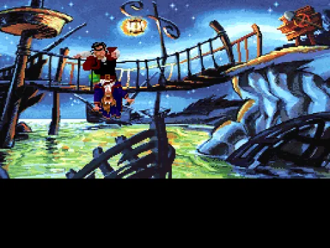 Guybrush meets Largo. Well, sort of.