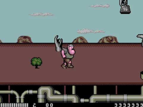 That bush follows you around this level.