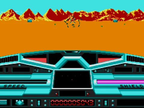 Blasting the enemy on the Sand Moon (VGA)
