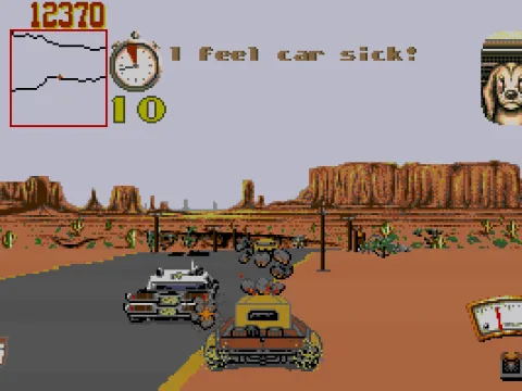 Regular colour commentary indicates your driving prowess.