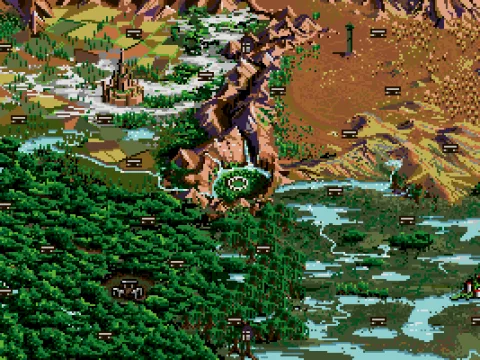 Game Start - World map. Each player has their turn to travel to a certain location.