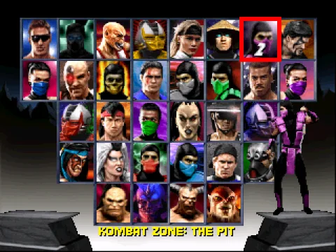 Fighter Select Screen