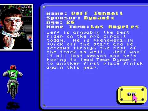 Opponent profile... hey, isn't that Jeff Tunnell?  What an ego!  :-)