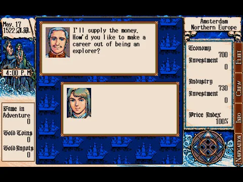 Talk to characters in the town