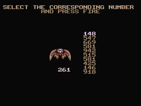 Corresponding Number Selection