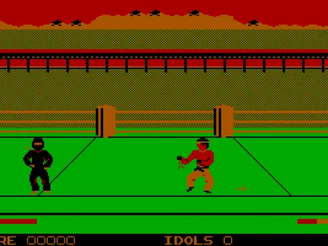 Throwing weapons at your enemy (CGA)