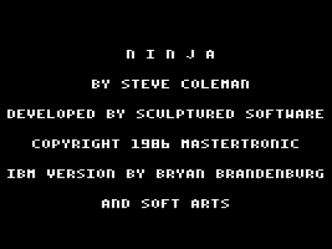 Title screen (Tandy/PCjr)