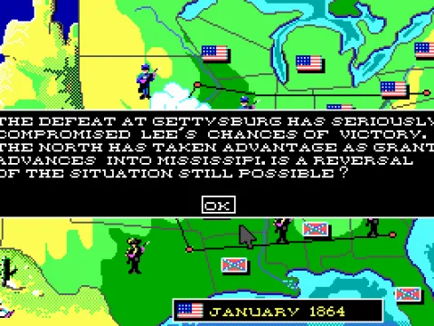 Beginning a new game in January 1864. (EGA)