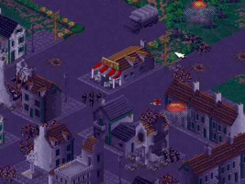 Operation Overlord: Pegasus Bridge<br>The Allied paratroops are in the town and there's fighting all over the place