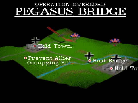Operation Overlord: Pegasus Bridge: the area map