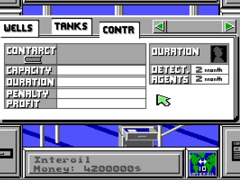 current info on contracts, sites and tanks