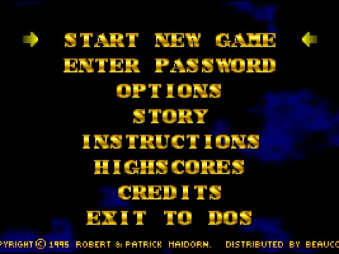 Main menu