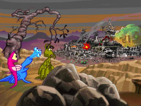 Intro - Aliens watch as their homes are vaporized