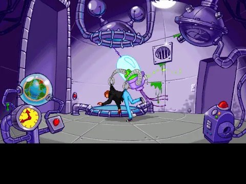 Wilbur is beamed and taken away