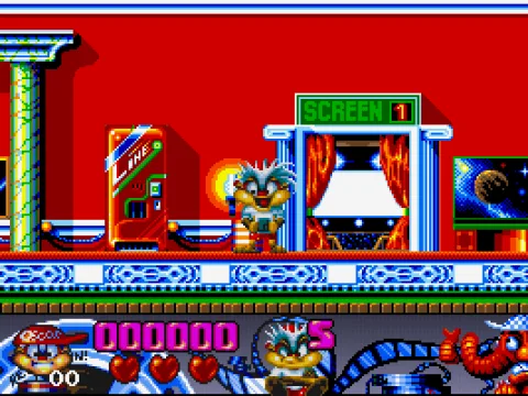 Select one from seven different movies to enter