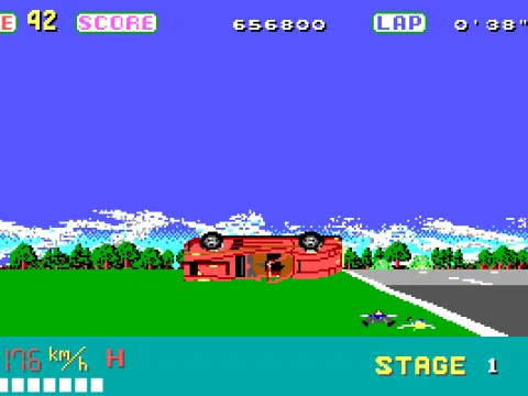 Crashed scene 1 (Stage 1) (EGA/Tandy)