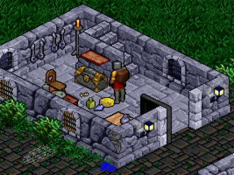 Houses are full of detail, and environments are interactive. I just moved around a flask and some cheese to reveal a key!