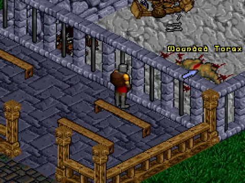 There is much to see in Pagan. Here you've just witnessed a fight - yet you seem to be unable to go past the bars...