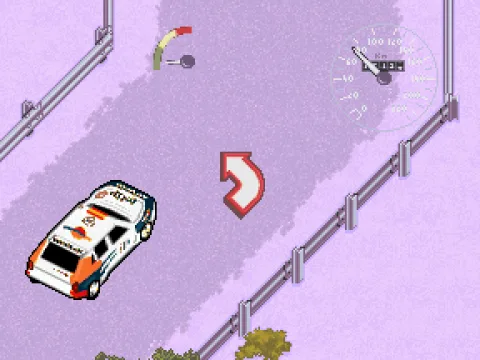 Training in the curves course.