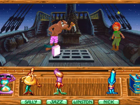 Use the Winston the Eraser to get rid of the pirate