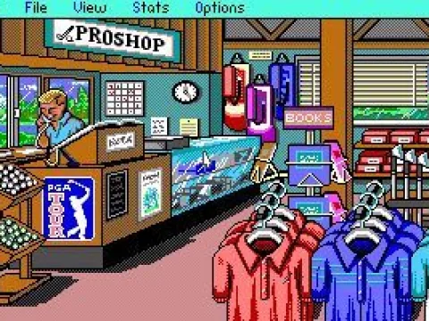 Inside proshop: Main menu screen