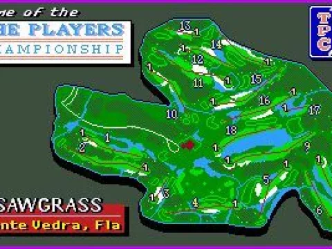 Splash screen of the Sawgrass course