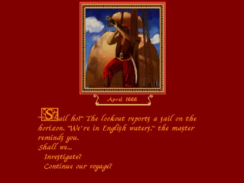 A ship has been sighted!