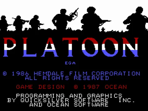 Platoon Title Screen