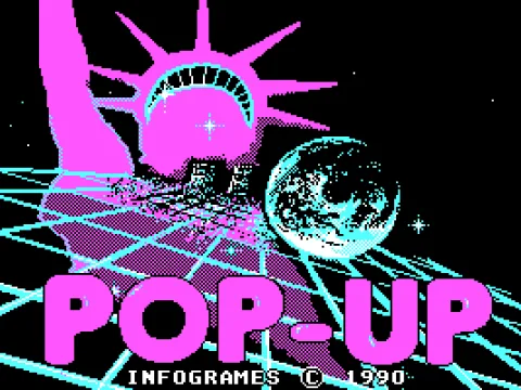 European title screen (CGA)