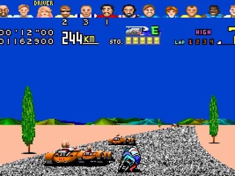 Bonus stage - ride a bike against the cars