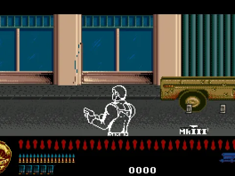 Shoot the MkIII weapon icon to get machine gun.