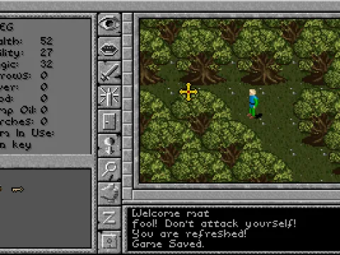 Walking through a forest