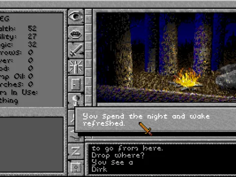 You are camping. Good night!