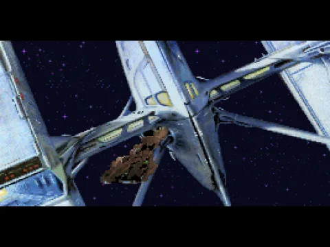 Let's roll! Launching from the space station into the unknown.