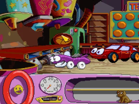 Putt Putt communicates.