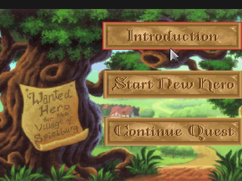 Opening screen
